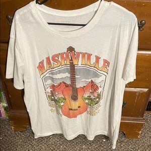 Time and Tru White T-Shirt